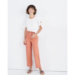 NWOT Madewell Slim Emmett Wide-Leg Crop Pants